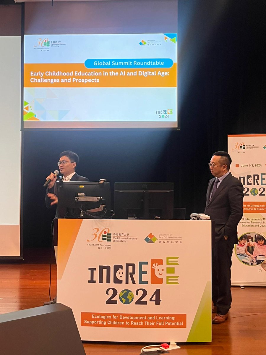 ECE_EdUHK's tweet photo. We had our Global Summit Roundtable led by Prof Hui Li (@PhilipL66006643), with Dr Weipeng Yang (@Dr_Weipeng_Yang) giving his remarks & our Dean Prof Bruce Macfarlane (@profbmac) gave a Closing Speech. With this, #InCRECE2024, comes to an end! Thank you everyone for coming! 🙏🏻 https://t.co/9boCt6wv5N