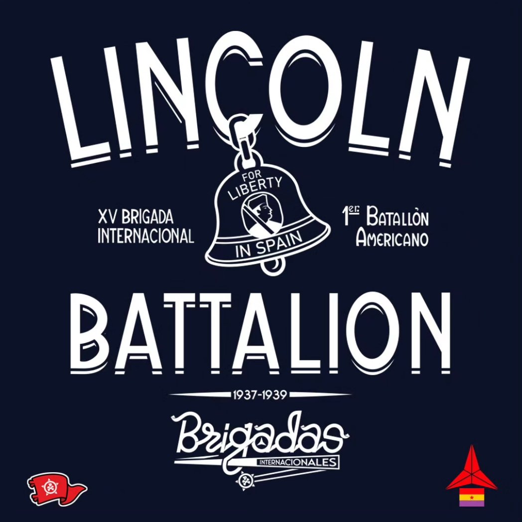 📣 Ya está disponible en nuestra web la camiseta Lincoln Battalion de la colección Brigadas Internacionales.✊🏽
#proletarianclothing #originalantifasciststreetwear #brigadasinternacionales