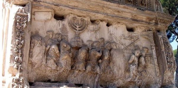 This is a photo of the “Arch of Titus” in Rome, which depicts Hebrew slaves schlepping the holy Menorah from our desecrated Temple in Jerusalem.

I don’t have to prove to you that we’re not from Europe.

The Italians have a whole ass monument showing you exactly how we got there.
