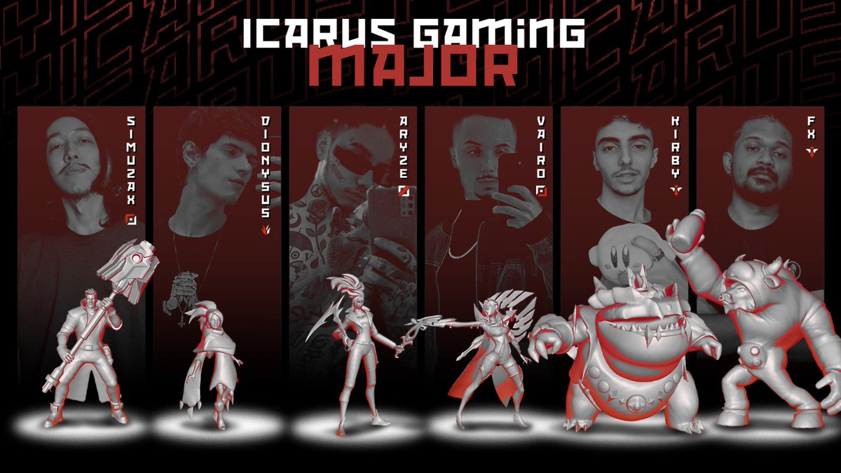 É hora de anunciar a Geração Milagrosa da Icarus Gaming, nossa line que disputará <a href="/EmpoligaVP/">Empoliga VP</a> Major e outros campeonatos Major

Bem vindos <a href="/Simuzax/">Simuzax</a> <a href="/heitor0dutra/">Dionysus</a> @Ankh_sz <a href="/vairofuu/">wish you were here</a> <a href="/cut_Kirby/">Kïrby</a> <a href="/Lopesfhilipe/">I FX</a> 

(Bem vindos também aos Amigos Icarus <a href="/guedilol/">guedi</a> e <a href="/iColdvlr/">Cold</a>)

#FlyIcarus