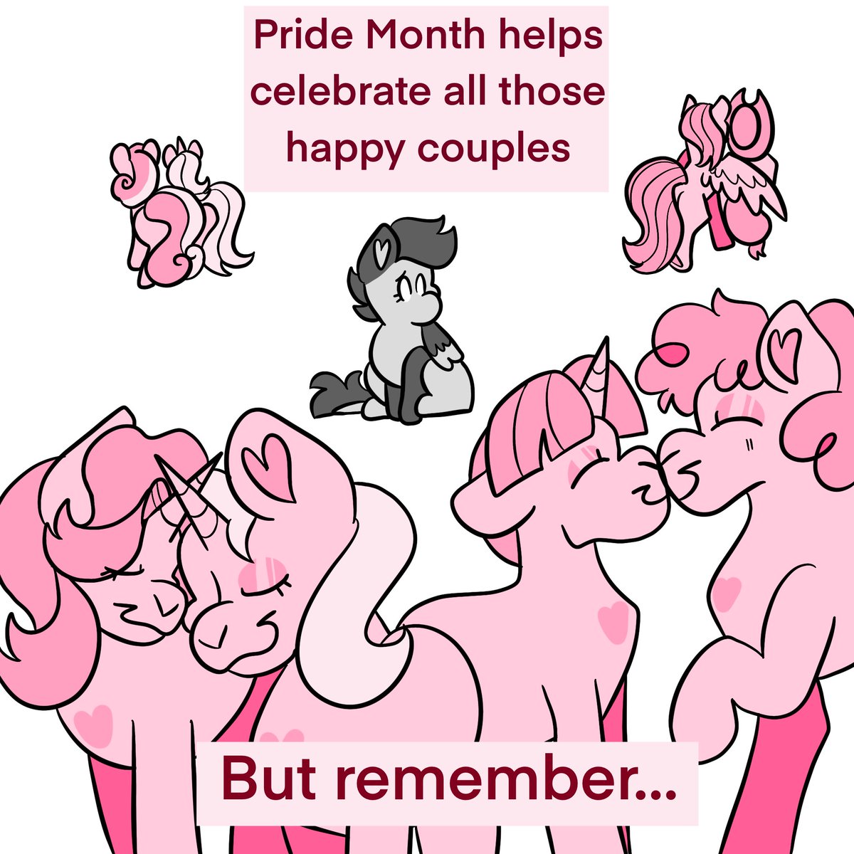 Happy pride month everypony! And to those who are still trying to find their special somepony! Love you all!! 💕 