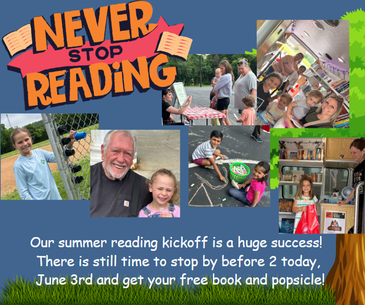 Don't forget to read this summer!  Stop by GLE today and get a free book and popsicle for our summer reading kickoff! Help us fille the fence this summer to show how much Cardinal Families have read! @CCSchoo1s <a href="/campbellkylib/">Campbell County Public Library</a>