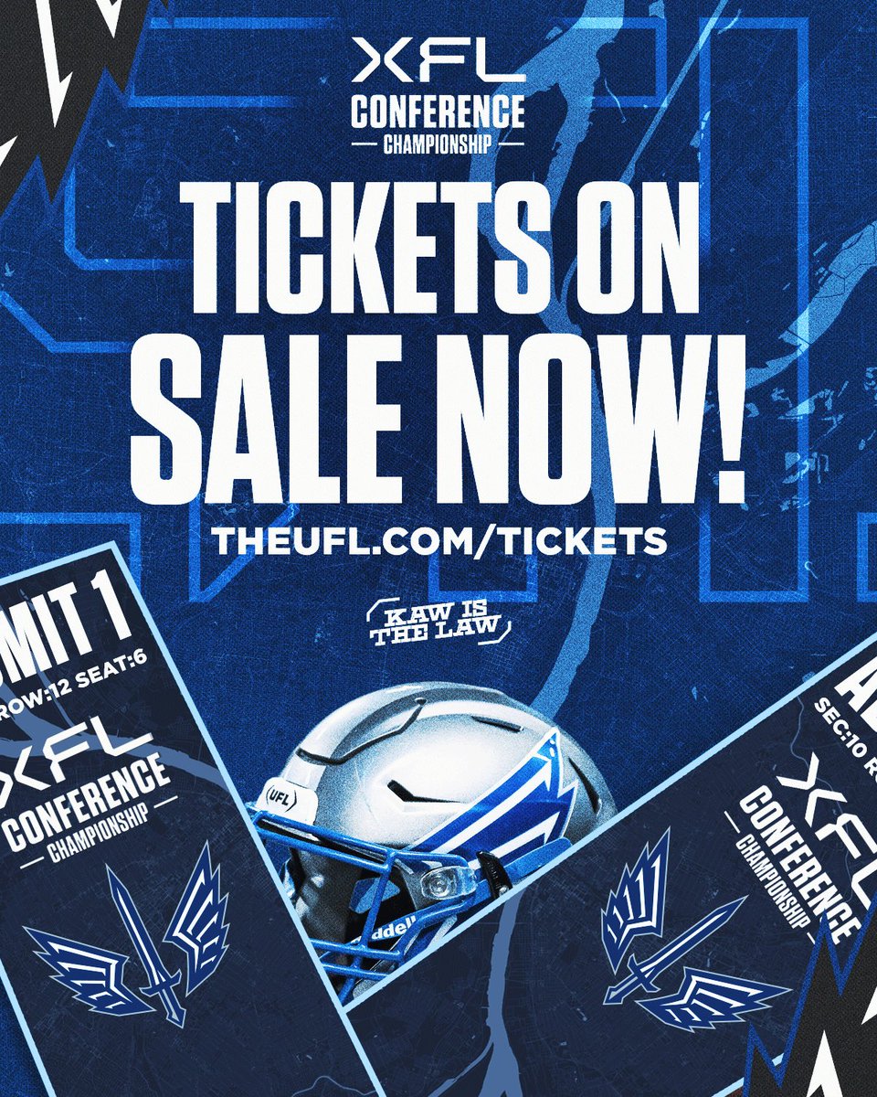 calling all battlehawks fans ⚔️ tickets for the xfl conference championship at the dome are on sale‼️ grab yours now: ticketmaster.com/event/060060AD…