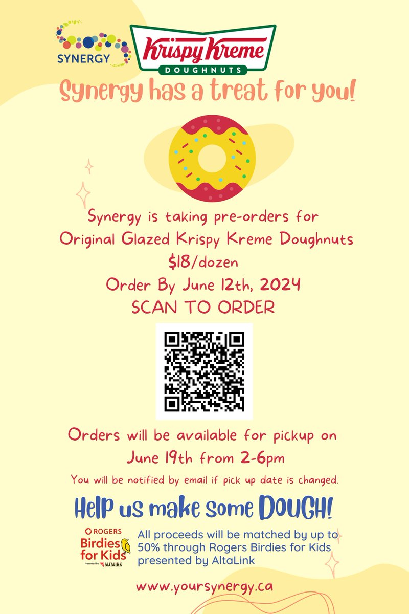 SynergyInvolved's tweet photo. Wednesday is the final day to secure a dozen delicious Krispy Kreme doughnuts, you can order through the linktree in our bio. $18 for the dozen, is a perfect snack for you and the family, or an excellent gift for teachers, staff, vendors, and colleagues. https://t.co/Y1Cdx1p3WZ