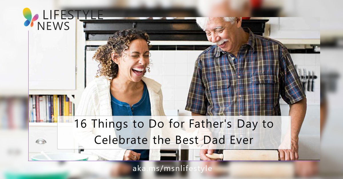 MSN's tweet image. For this Father's Day 🎉, do you have any plans 🤔? Here is a list of things 🎁 you can do to make him smile. 
#FathersDay #GiftingIdeas
msft.it/6018YmuEy
