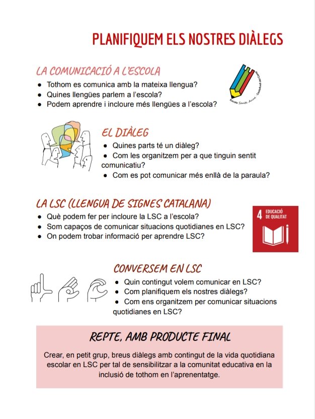 NeusGallartJosa's tweet photo. 🫶 La #LSC a l'escola
Projecte #ABP
4t PRI @e_santaanna
📍CE1 Lema:
Prendre consciència d la diversitat lingüística i cultural com a font d riquesa
Avui compartim amb famílies procés i producte final d tots els cicles "#ProjecteVeus x a un món millor"
@xarxaCb
#ODS4
#ODS17 https://t.co/vW7DHIgc94