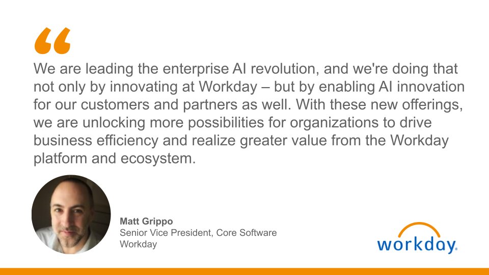 Big news for #WorkdayAI as we kick off #WDAYDevCon this week. I'm excited to share how <a href="/Workday/">Workday</a> is helping #developers leverage new AI tools to build and innovate at scale. #TeamWDAY bit.ly/3VpUmdj