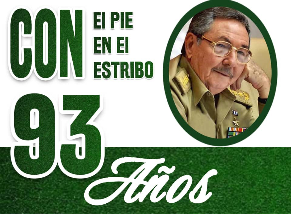 ¡Feliz cumpleaños al General de Ejército en su 93 cumpleaños ❤️! 

Mucha salud para que nos siga acompañando en días tan difíciles.

#RaúlEsRaúl