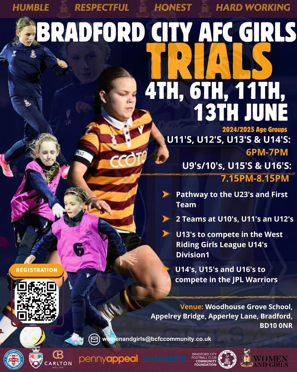 ⚽️ | 𝐉𝐮𝐧𝐢𝐨𝐫 𝐓𝐫𝐢𝐚𝐥𝐬 

With just over 24 hours to go until the start of our 2024/2025 trials, there is still time to sign up ⏰

With our teams competing in the <a href="/_WRGFL/">WRGFL</a> and <a href="/JPL_WARRIORS/">JPL Warriors 🛡️</a>, the progression at our club is clear to see 🤩

🔗 | Sign up here: