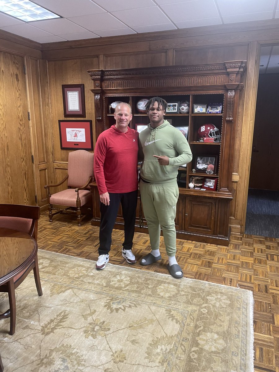 Had a great time on my official visit at bama this weekend