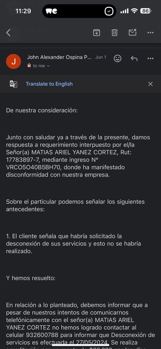 Y este personaje diciendo que me respondería todos los email, me dejó de responder los emails, todo mal! <a href="/VTRsoporte/">VTR Soporte</a> <a href="/VTRChile/">VTRChile</a>