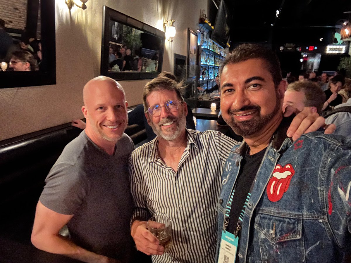 Scott Walker and Brock Pierce of DNA Fund, Liechtenstein contingent,  including Dr. Clara Guerra.  #Consensus2024#Fineqia#BlockchainInnovation#Community#DigitalAssets