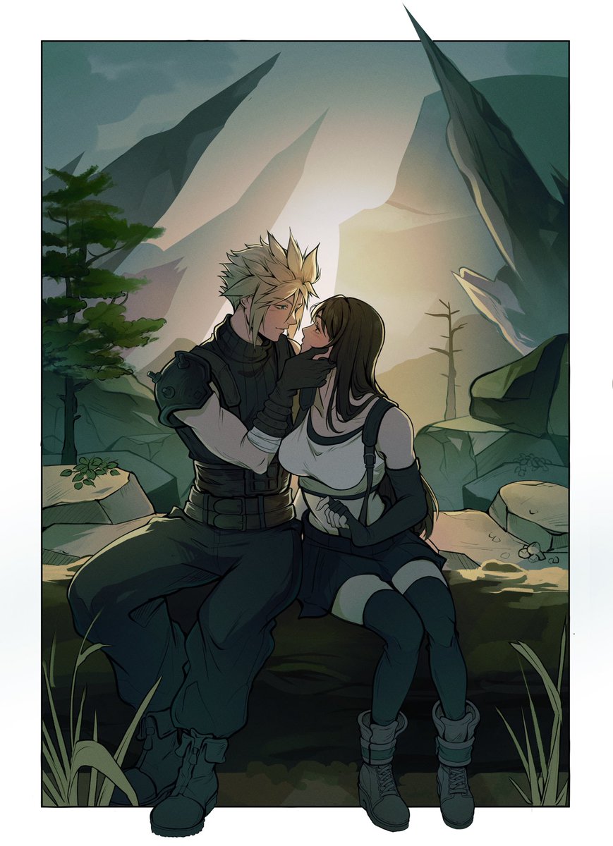 moe_station's tweet photo. Cloud and Tifa for my lovely friend @RitaDrawings ⚔️🩵

#FF7 https://t.co/ZOEkOMqTUE