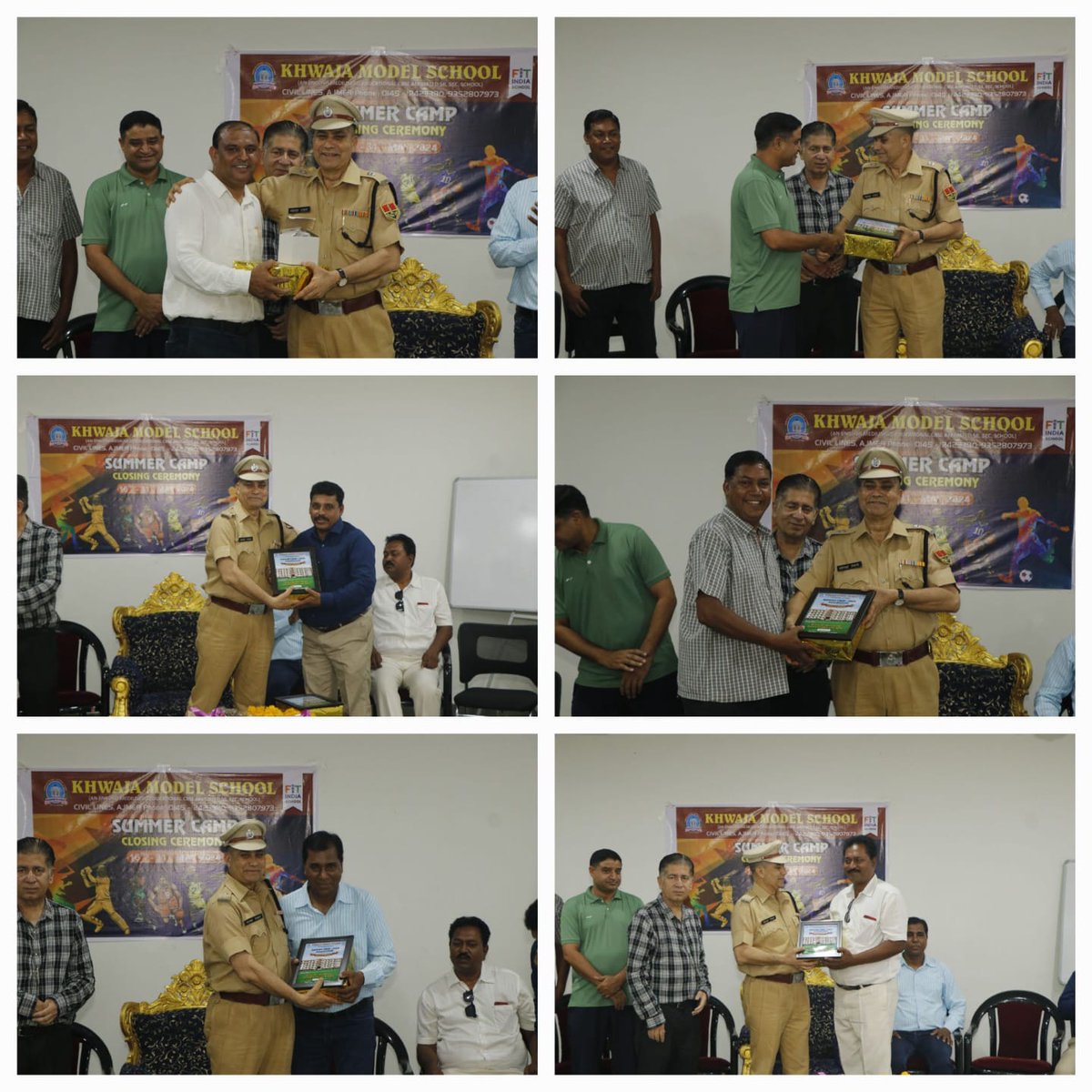 KhwajaModel's tweet photo. Khwaja Model School,Ajmer- Closing Ceremony of Summer Camp - Chief Guest - Mr Mahmood Khan-Addl.S.P.,Raj.Police https://t.co/K2sNncnVwL