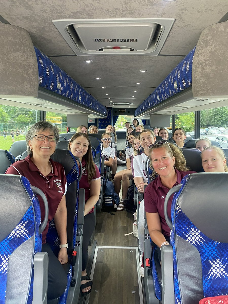 MASHsoftball's tweet image. Fun bus ride to Marple Newtown for 1st state play-off game