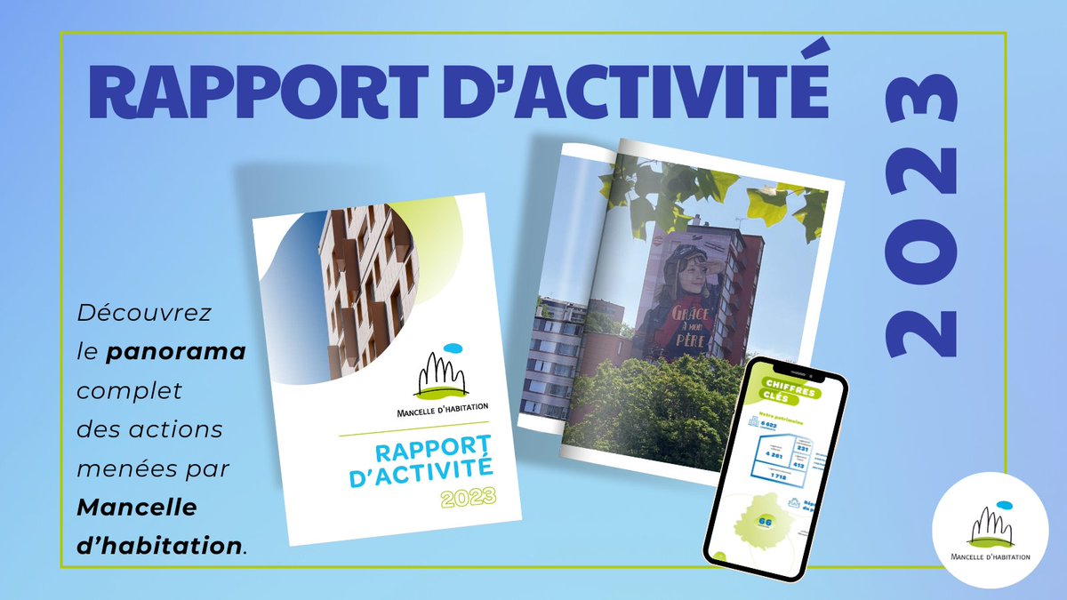 📝Le 𝗿𝗮𝗽𝗽𝗼𝗿𝘁 𝗱’𝗮𝗰𝘁𝗶𝘃𝗶𝘁é 𝟮𝟬𝟮𝟯 de <a href="/MancelleH/">Mancelle d'habitation</a>  est disponible ! Découvrez le panorama complet des actions menées par <a href="/MancelleH/">Mancelle d'habitation</a>  en 𝟮𝟬𝟮𝟯 ici 👇 
lnkd.in/eDYS29QH
#rapportdactivité #immobilier #logementsocial #innovations