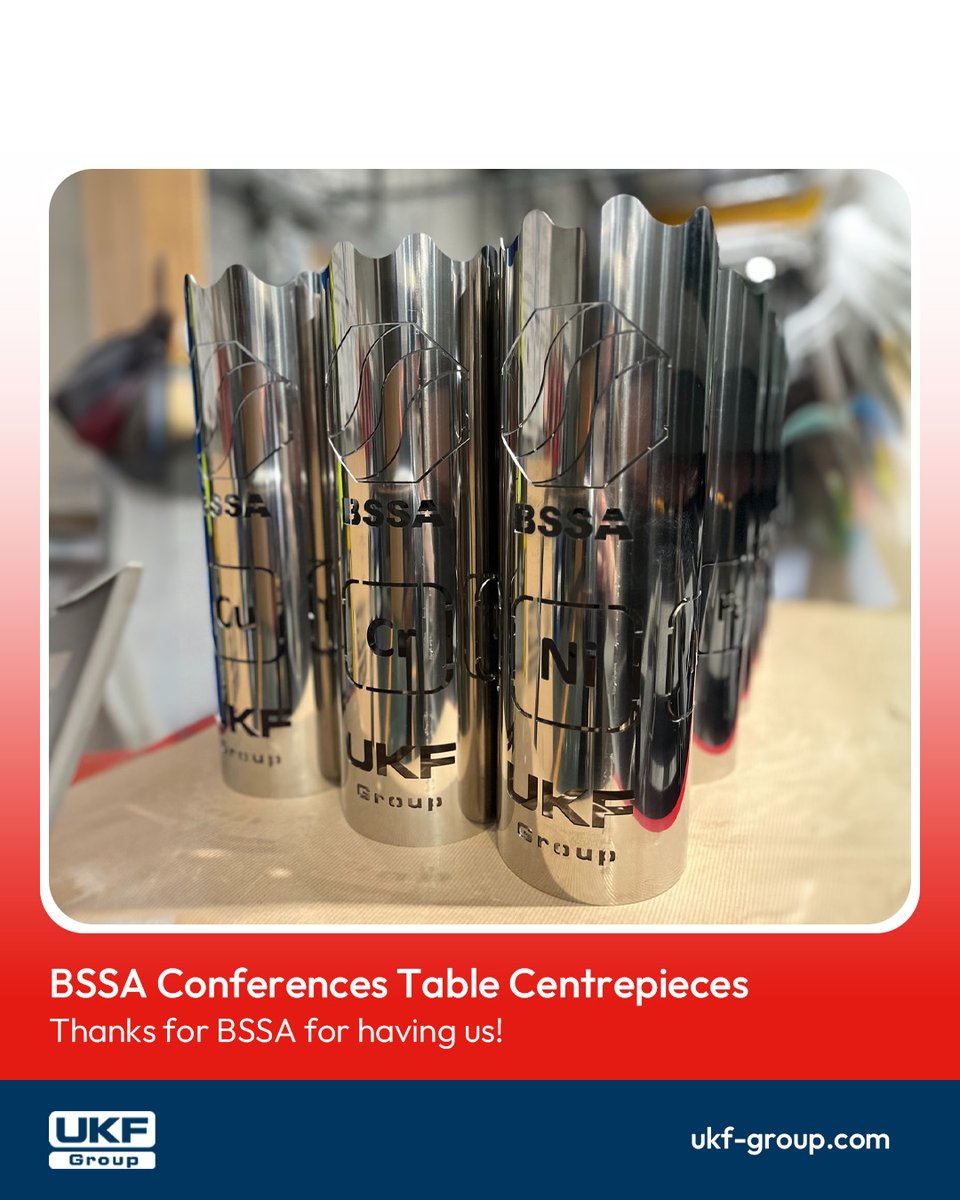 UKFGroup's tweet photo. Thanks to BSSA for having us at your conference
If you were there, did you see our stainless steel table centrepieces?
We'd love to see your photos of the room all lit up π·
#UKFGroup #StainlessSteel #MetalProcessing #SteelSupply #StainlessProcessing https://t.co/9CNVeKcAqB