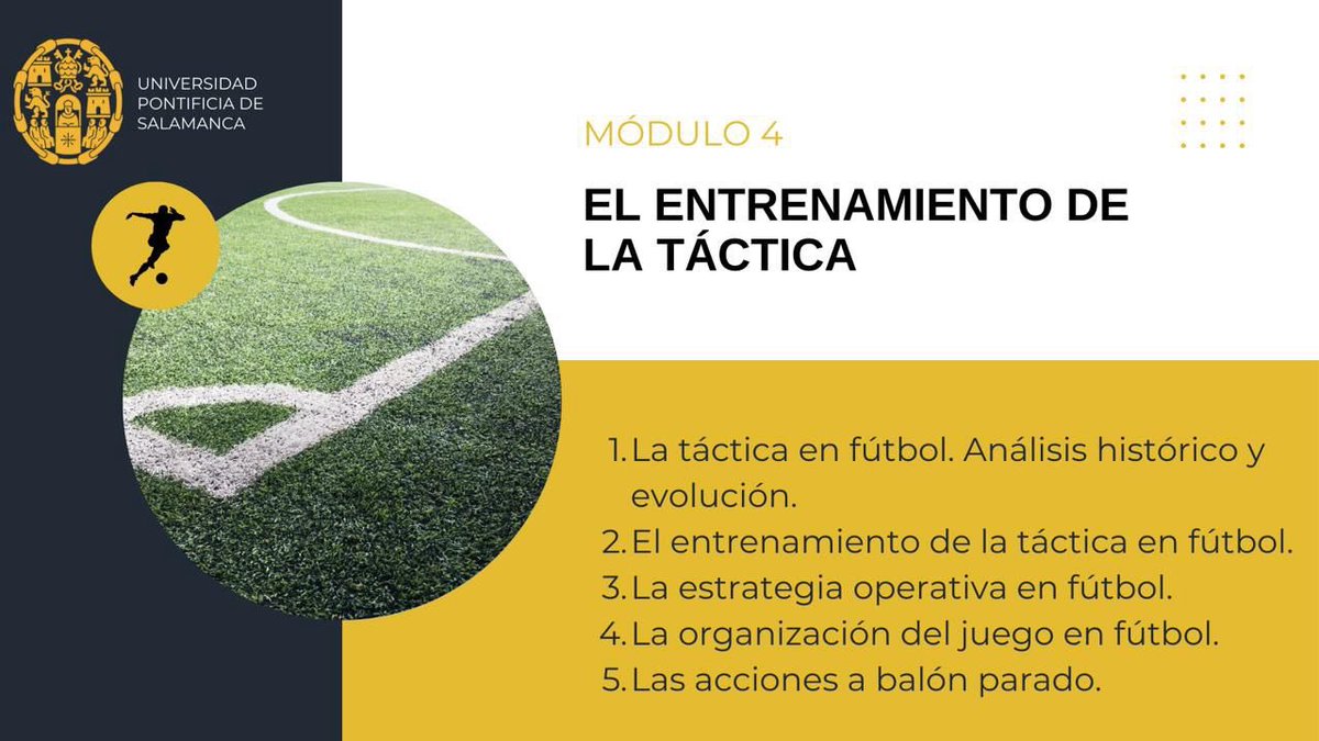 Comenzamos la semana presentando nuestro módulo 4: el entrenamiento de la táctica.

Ya tenemos nuestros primeros inscritos. ¡No te quedes sin tu plaza! Te esperamos😉

upsa.es/oferta-academi…