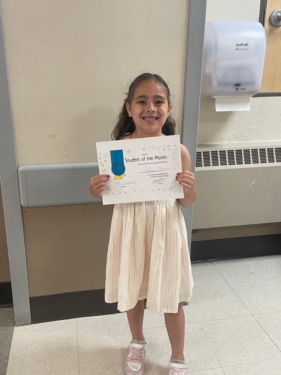 Maestrajenn's tweet photo. This morning @School5Yonkers we had our “Student of the Month” celebration. This month’s SEL focus was “resilience.” School 5 Bears 🐻 “bounce back” from setbacks or failures. #problem_solving #let_go_of_frustration #AcceptMistakes @YonkersSchools @AnibalSolerJr @PtaSchool5 https://t.co/7zMDG3G3pz