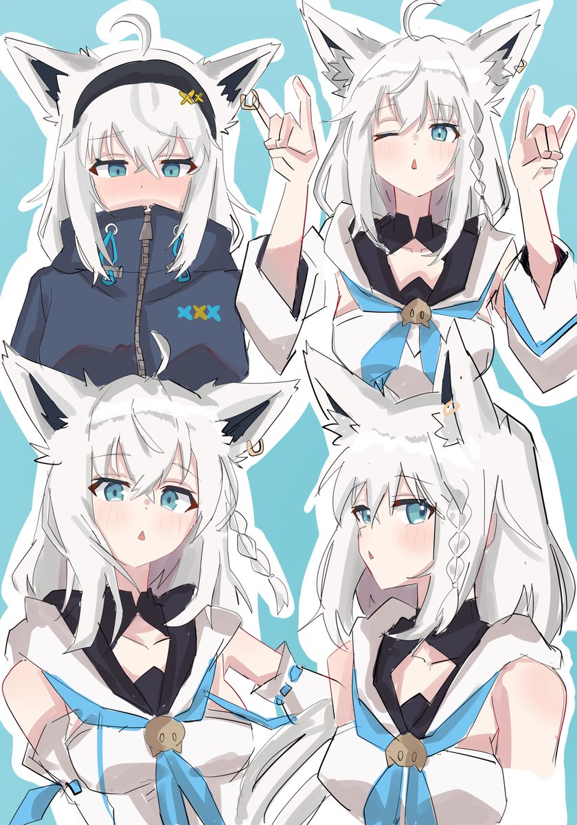キャラの解像度高めたいときシリーズ
#絵フブキ
#シオンの書物
#絵かゆ
#あくあーと 