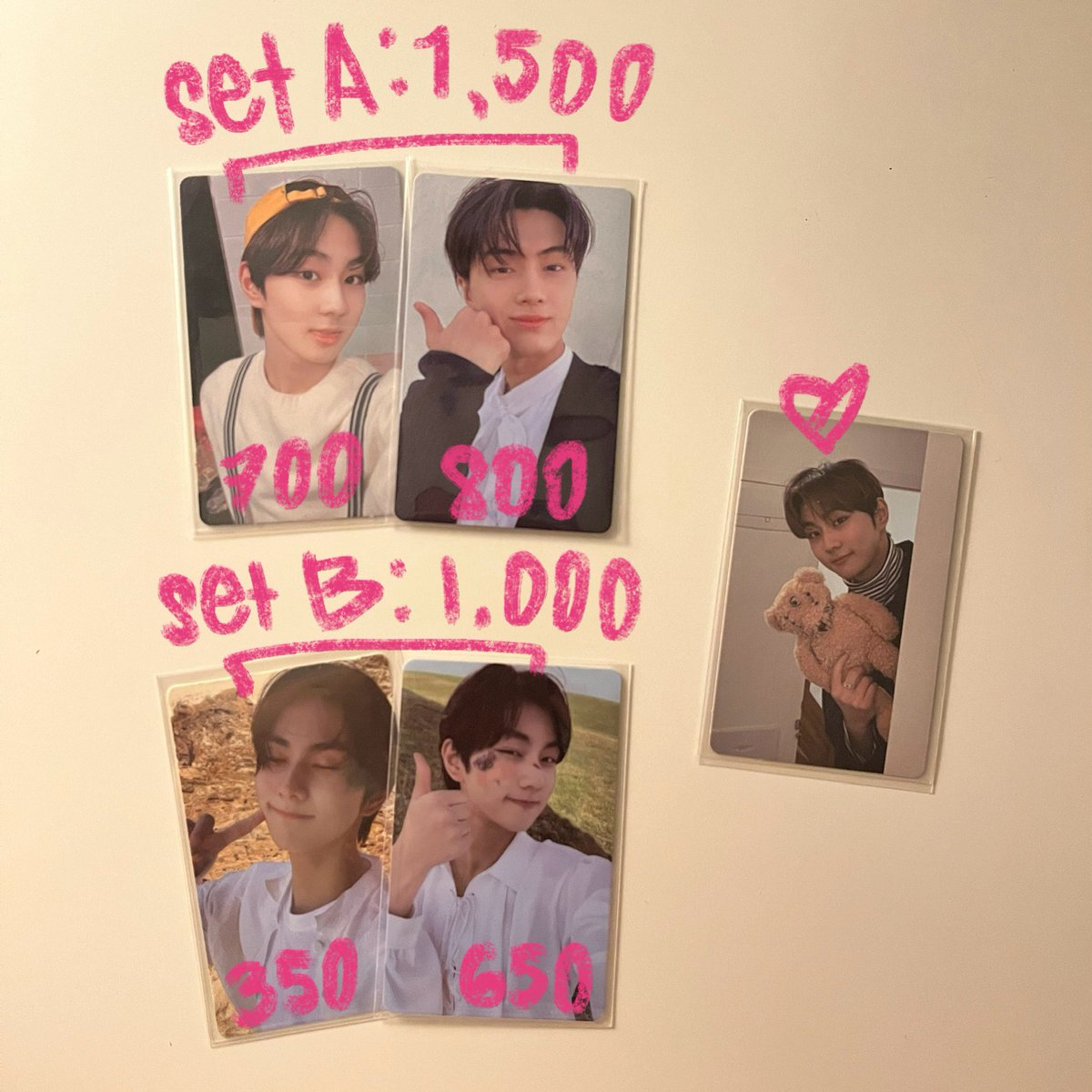 urve1y's tweet photo. 𓄲 wts lfb ph enhypen . . .ᐟ

set A: jungwon rpc &amp; jay pob set
⤷ php 1,500 + 15 pf
⤷ dm for condition

set B: jungwon cheek &amp; pob set
⤷ php 1,000 + 15 pf
⤷ dm for condition

   ꒰ DM to claim set A/B or BOTH for teddywon freebie! 
   ꒰ read https://t.co/eyhtzl6mxC for t&amp;cs https://t.co/XrRnNLqmc0