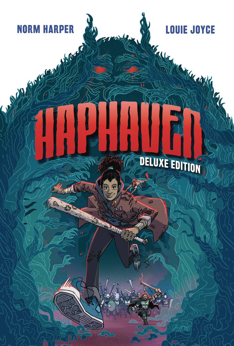 ThatNormDude's tweet photo. This is a huge week. 

The deluxe edition of HAPHAVEN by me and @LouieJoyce hits book shelves from @OniPress, while at the same time THE IRON BARGE by me and Meaghan Carter hits Kickstarter. 

I can't wait to share these adventures with y'all. https://t.co/gWNejgJwYf