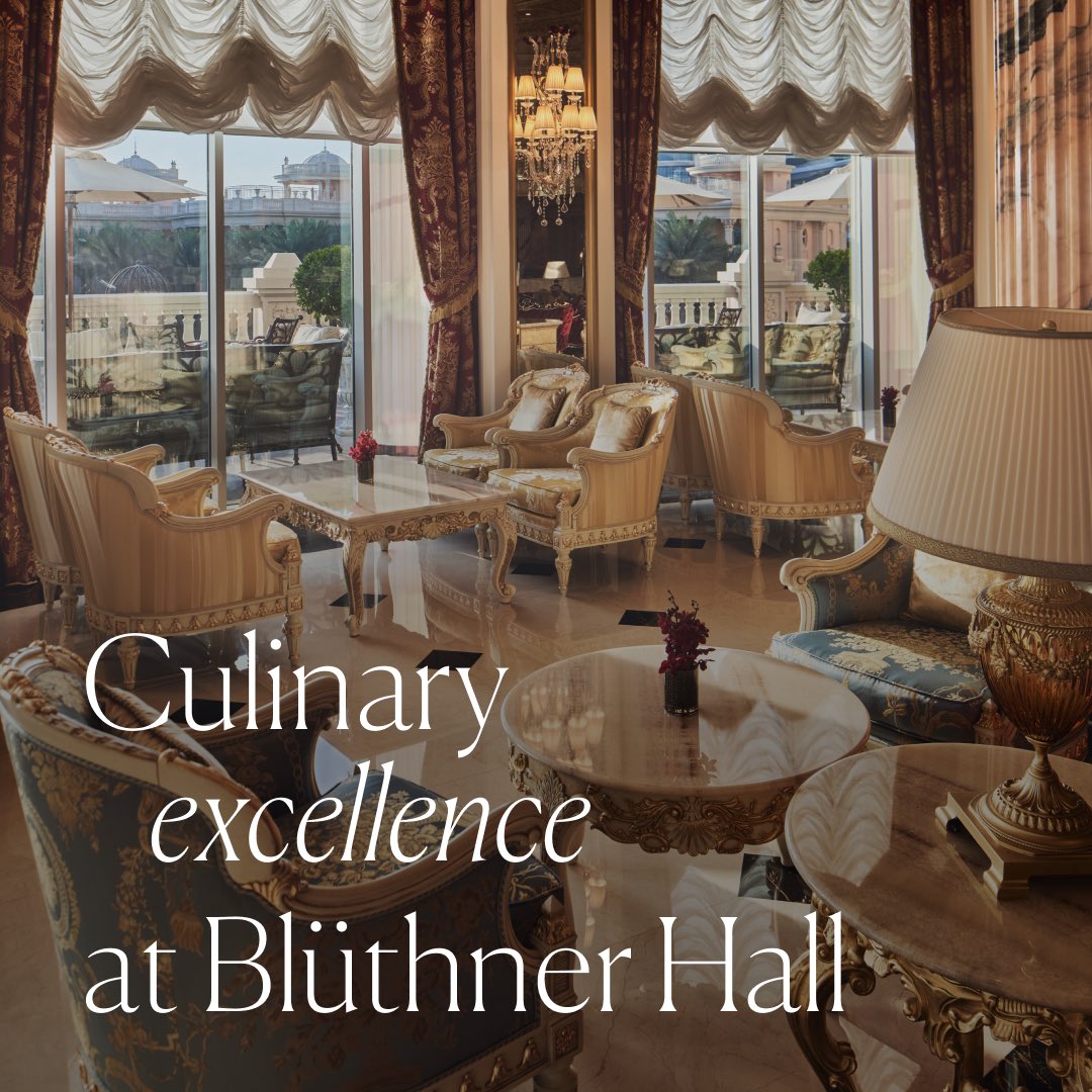 RafflesPalmDXB's tweet image. Feast your senses at Bluthner Hall, where culinary craftsmanship meets the pinnacle of dining elegance. 🎩🙏

#RafflesResidences #Bluthner #PalmJumeirah #RafflesThePalm #RafflesThePalmDubai #Dubai