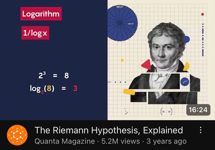 _JBC_'s tweet photo. The Riemann Hypothesis, Explained https://t.co/6SlkZTL5uo via @YouTube https://t.co/5aodpxWBY8