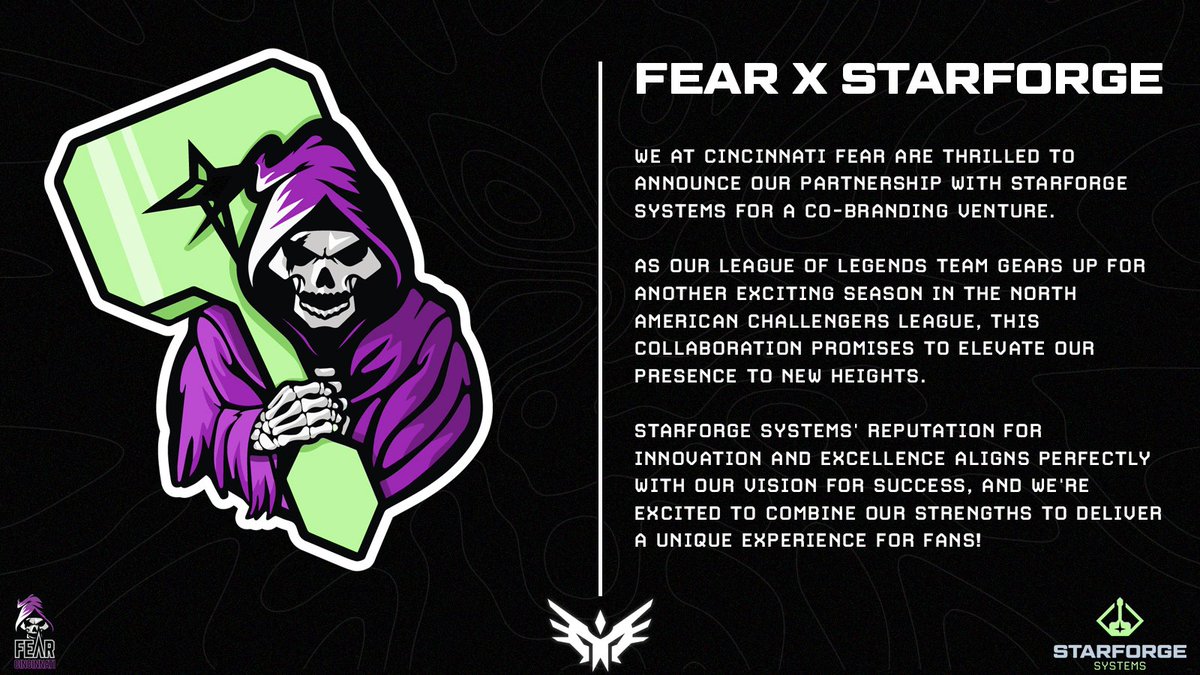 New Look, Still Scary...
Introducing Fear x Starforge
