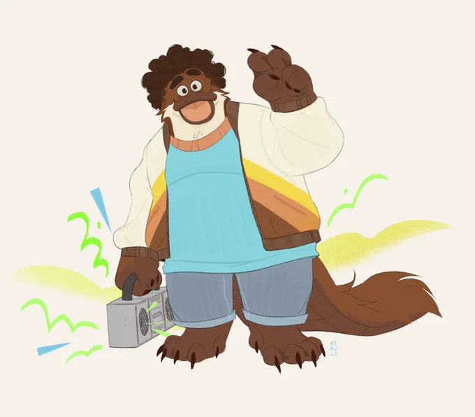 toony doodle for @\DoctorNuclear! 