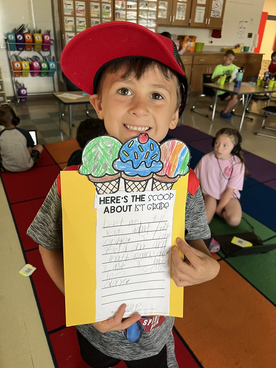 MrsMMatson's tweet photo. I can’t believe the last week of first grade is here!!! Ask your firstie what was sweet about first grade! https://t.co/FJX0SRroVe