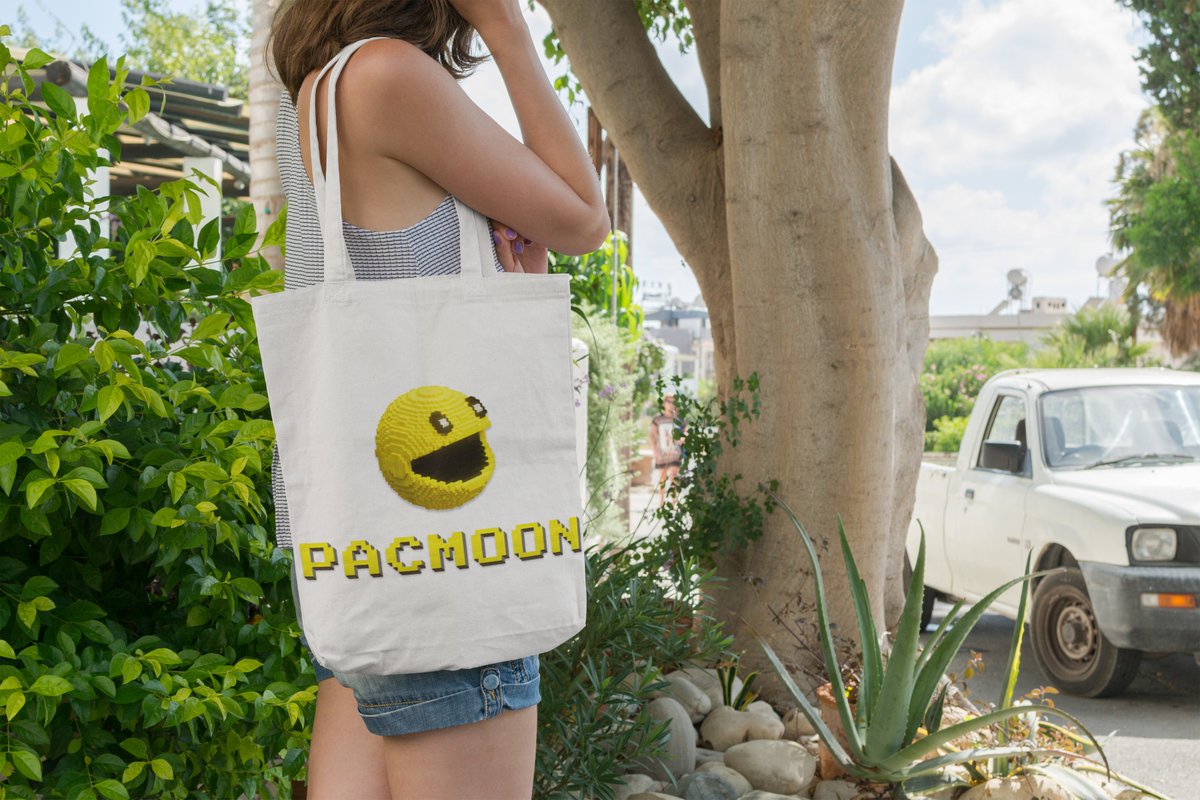 alionaalias's tweet photo. @pacmoon_ 
🌟 Check out my stylish new tote featuring the fabulous @pacmoon_ logo! Feeling trendy and ready to conquer the world with $PAC! 🚀💛 #Pacmoon https://t.co/7WjnSEVmA9