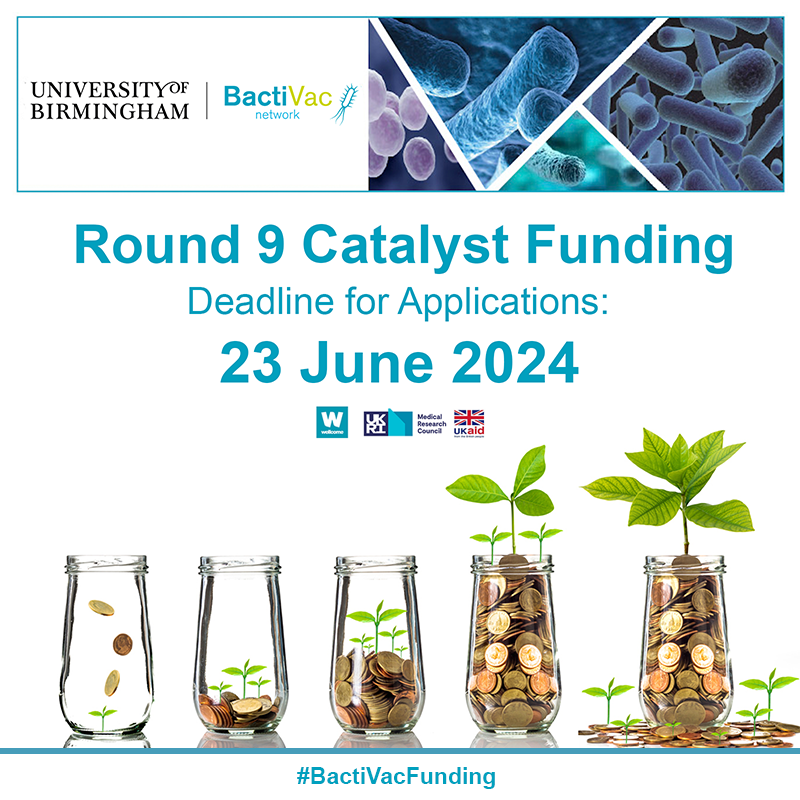 BactiVac's tweet photo. Round 9 Catalyst Projects is currently OPEN!
For research on vaccine development focussed on:
🔵bacterial pathogens with outbreak potential 
🟢technology platforms  
🟣animal models  
🟠One Health  
🟡manufacturing   

Deadline: 23 June 2024
Apply for funding: https://t.co/S1EbICsRRT

@UKgovGHS
#BactiVacFunding