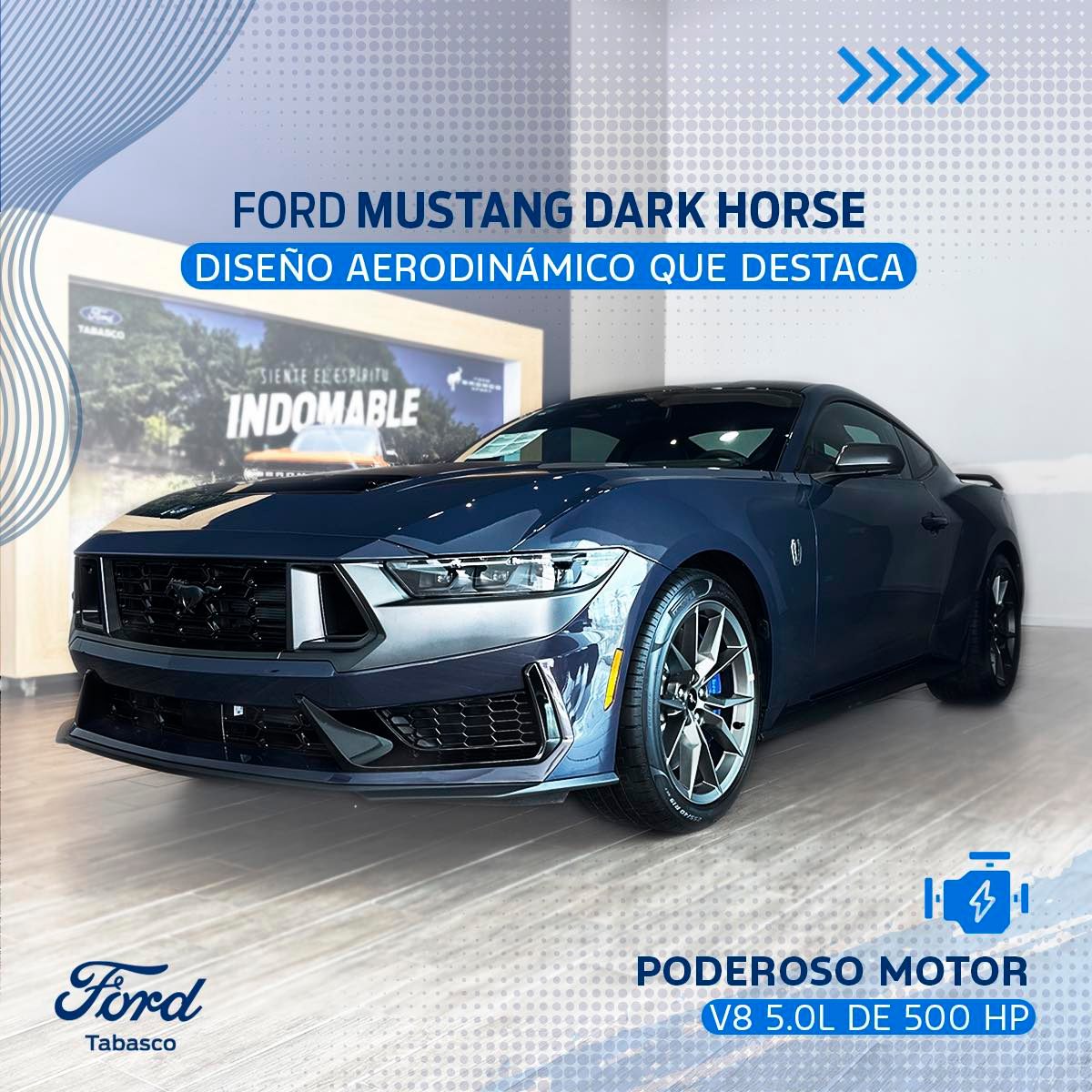 FordTabascoMX's tweet photo. Poder y velocidad en una sola cabina: #FordMustang #DarkHorse 2024 
Te toca vivirlo 📲 https://t.co/PZGMF8xnHn

#FordTabasco #FordMuscleCar #MuscleCar https://t.co/ZVkQC37bMA