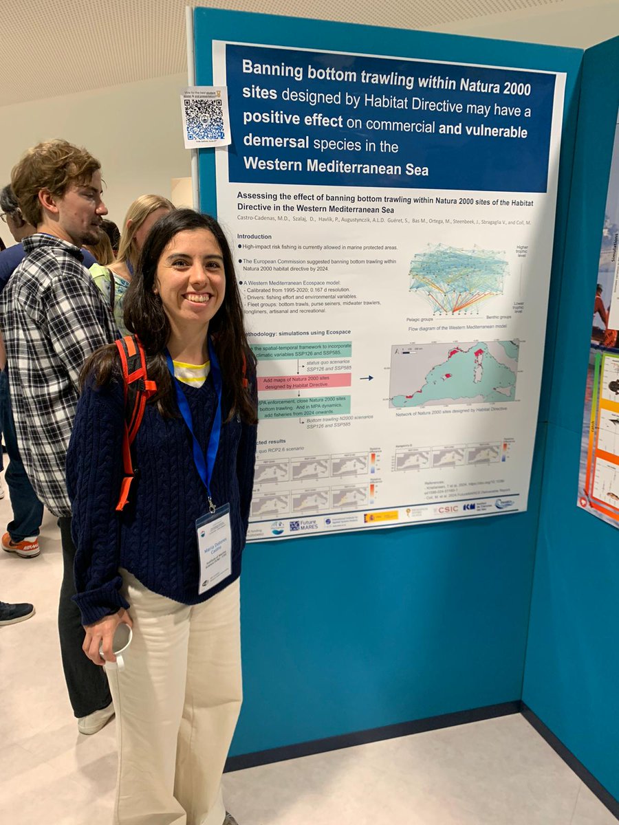 iMARES_group's tweet photo. Members of the @iMARES_group  group are presenting their work at the #EwE40Conference. 🌊 Discover our latest research and how we are contributing to marine ecosystem knowledge
#Ecopath40 @MarinePlanEBMSP @FutureMares #ProOceans #GES4SEAS
@ICMCSIC https://t.co/jNWfU5wpvp