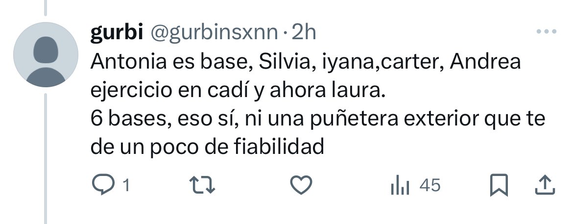 Repetid conmigo
Yo soy base
Tu eres base
Ella es base
Nosotros somos bases
Vosotros sois bases
Ellas son bases
#Todossomosbases 

Dadme eso que fumáis por aquí 🤣