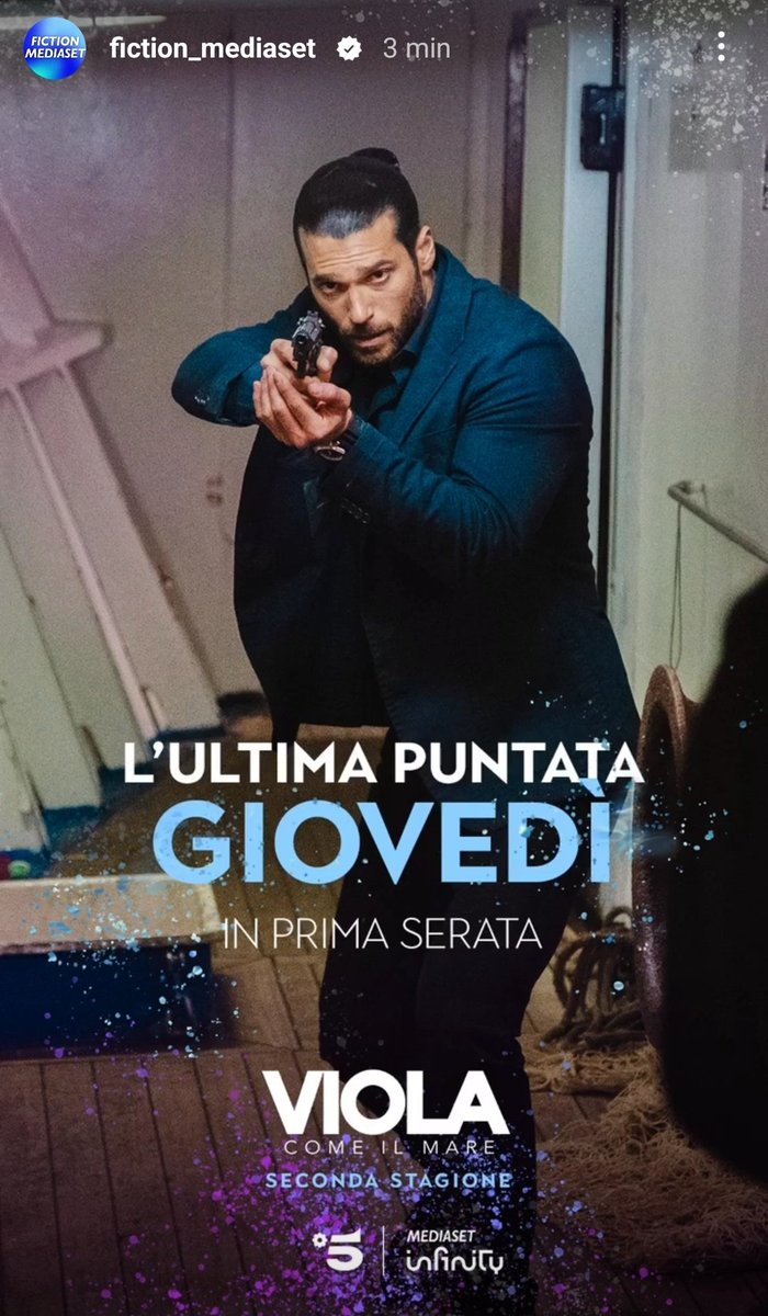 Grazie @fictionmediaset per queste meraviglie...#FrancescoDemir nella sua essenza di uomo della legge!💜👏🏼💥 #CanYaman #ViolaComeIlMare2