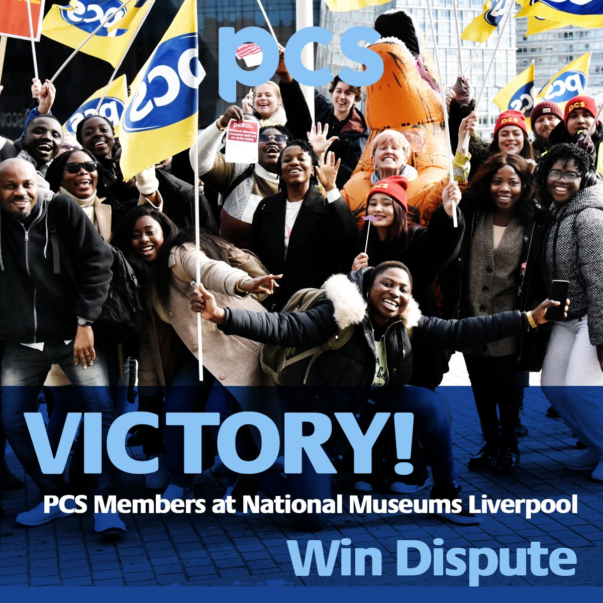pcs_union's tweet image. Liverpool museum workers vote to accept pay offer

PCS members at the National Museums Liverpool have voted to accept an improved pay offer, bringing to an end their long-running dispute.

Read all about it: pcs.org.uk/news-events/ne…

#PCS #PCSonStrike
