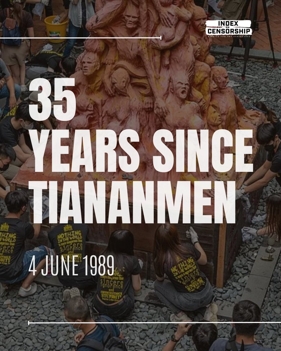 #Tiananmen35: Today marks the 35th anniversary of the Tiananmen Square protest. Throughout the day Index will be sharing articles and videos sharing the lived experience of those who were there.