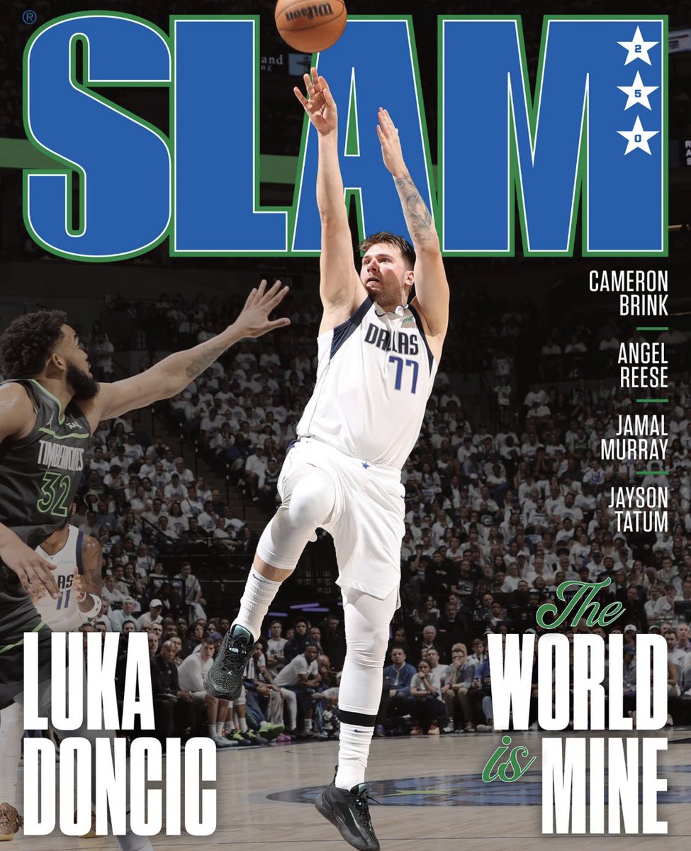 LukaDonkicks's tweet photo. BREAKING: Luka Dončić will be the cover athlete for SLAM Magazine issue #250.

“The World is Mine”

➡️: https://t.co/OnvtXeRnhd https://t.co/25nSrNccTC