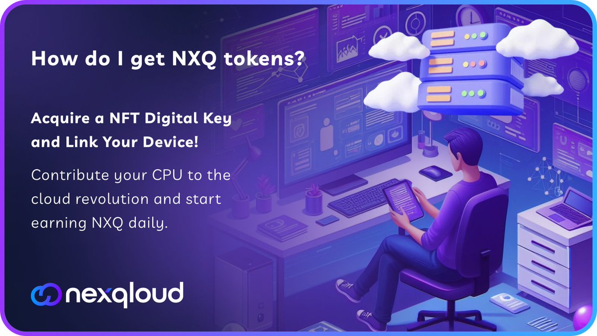 🚀 Announcement coming this week! Learn how to grab your NexQloud NFT Digital Key and start harnessing your device’s potential to earn NXQ tokens. Don’t miss out—join our green tech movement! 🌱💻 #GreenTech #CryptoEarnings #NexQloud