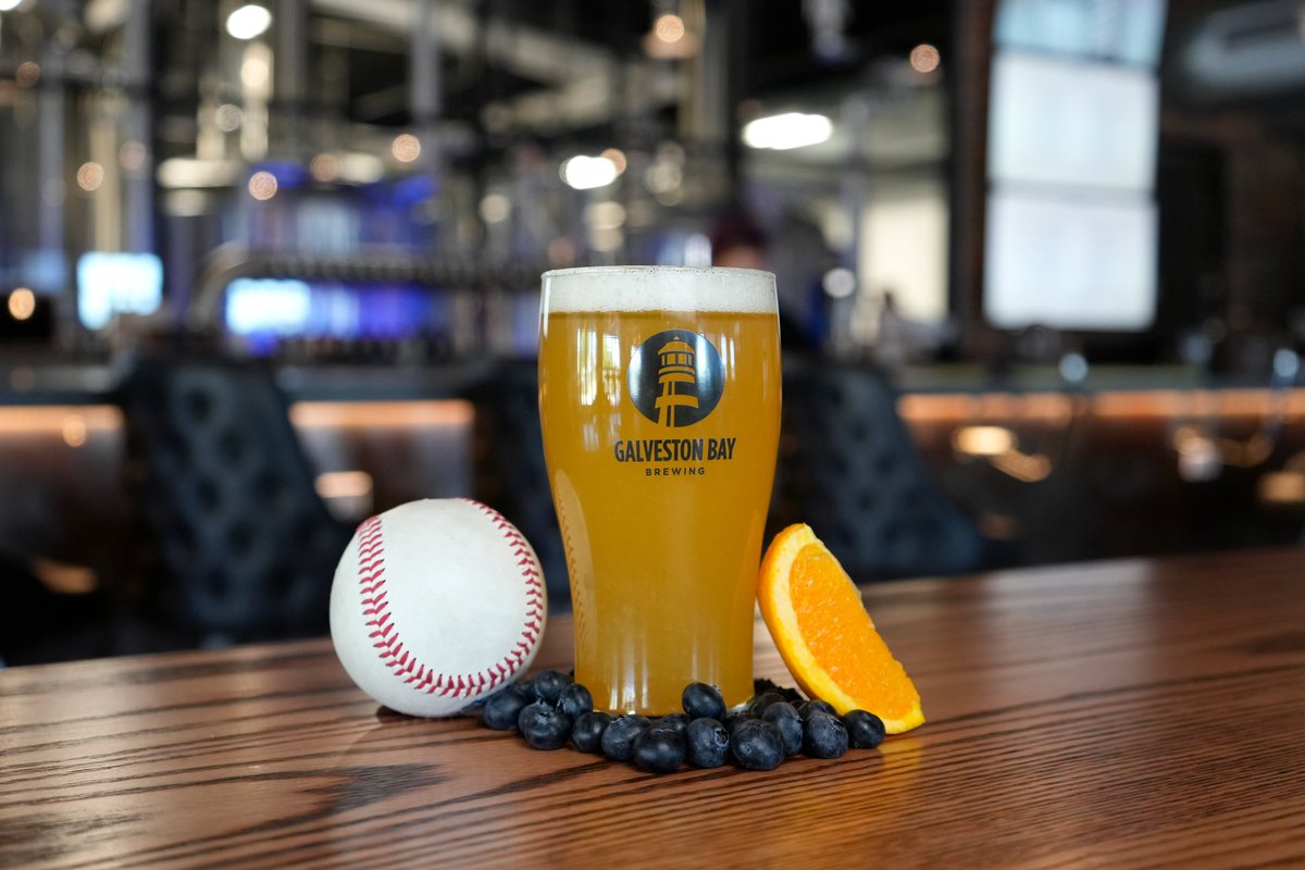 Wear your Astros gear to the taproom on gamedays and receive your first pour FREE with purchase of food! We'll have the games on the TVs, ready to cheer loud &amp; proud. And be sure to try our Space City Mosa, made with Blueberry Blonde Ale and Orange Juice ⚾️