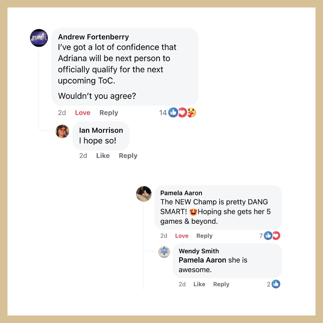 PurdueLibraries's tweet photo. 🎉🏆 3-Day Jeopardy Winner! 🎉🏆

Look to see what people are saying about Adriana’s amazing performance 👀 We have to say that we agree!

Tune in tonight to cheer on Adriana as she competes for her fourth day. Good luck, Adriana! We're all rooting for you! https://t.co/wUZ7UFKfho