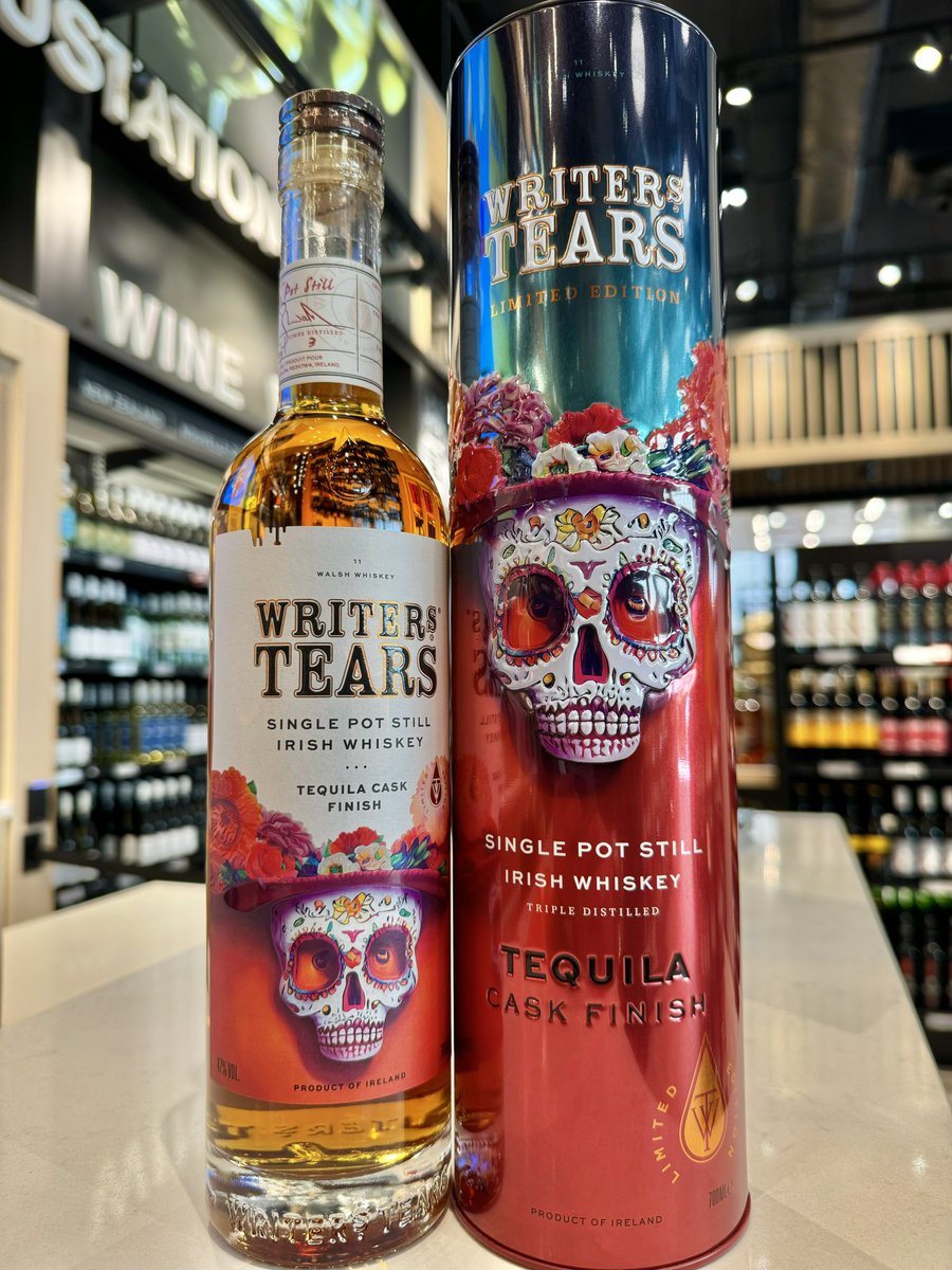 Writers’ Tears – First ever Tequila Cask finished Single Pot Still Irish whiskey.
Just landed at #LCBO. See latest Instagram post.
