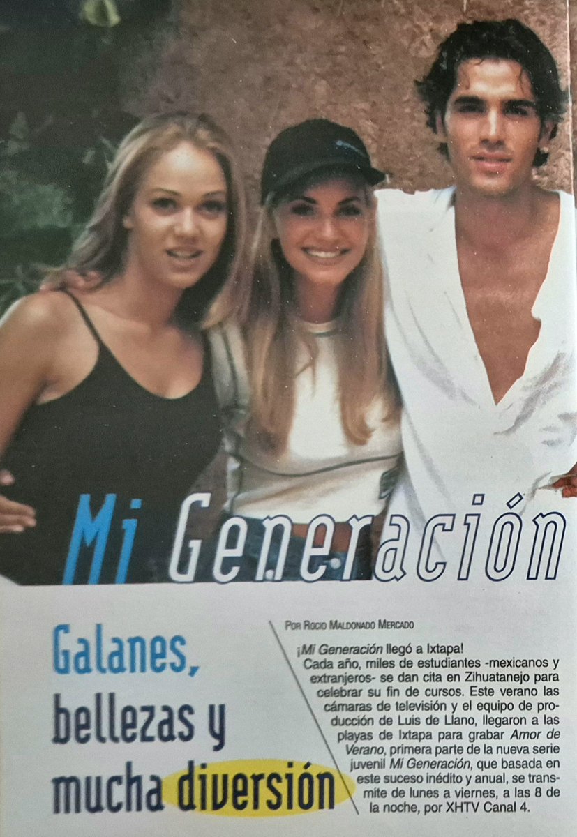 horadlanovela's tweet photo. ¿Alguien vio #MiGeneracion?
Vía Teleguía 1997
Captura: La Hora de la Novela 
https://t.co/Za0twiHcMy
#EduardoVerastegui #MayrinVillanueva #JorgePoza #ArapBethke #LaishaWilkins #MarcelaPezet #MauricioBarcelata #ManolaDiez #LuisDeLlano #Televisa https://t.co/fOplnhdYnS