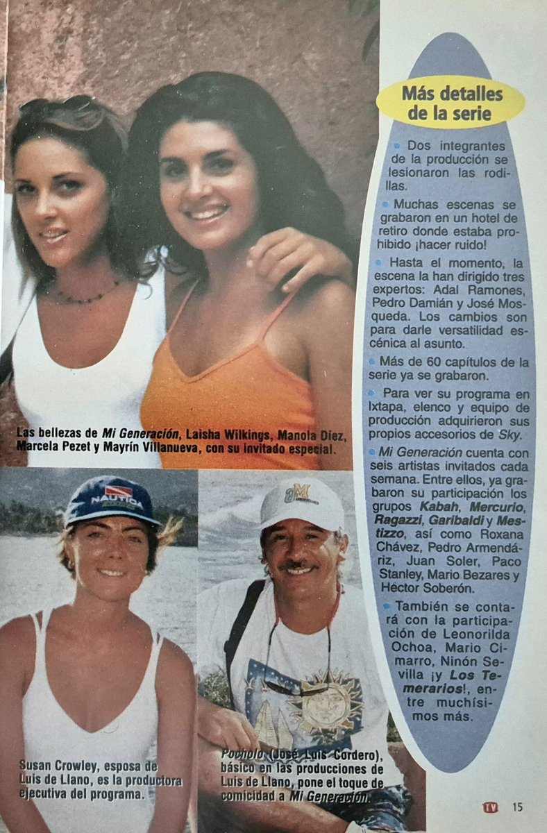 horadlanovela's tweet photo. ¿Alguien vio #MiGeneracion?
Vía Teleguía 1997
Captura: La Hora de la Novela 
https://t.co/Za0twiHcMy
#EduardoVerastegui #MayrinVillanueva #JorgePoza #ArapBethke #LaishaWilkins #MarcelaPezet #MauricioBarcelata #ManolaDiez #LuisDeLlano #Televisa https://t.co/fOplnhdYnS