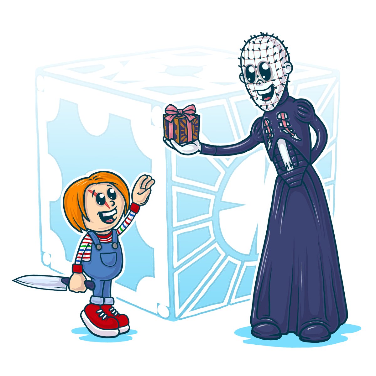 DocVonDoodle's tweet photo. Strangers Bearing Gifts!!!

#pinhead #hellraiser #chucky #childsplay #horror #slasher #docvondoodle #speedpainting #starwars #fanart #cartoonist #cartoon #art #artist #illustration #drawing #cartoonart #cartoons #digitalart #comics #artwork #illustrator #sketch #cartooning #draw https://t.co/DH4hwCjebL