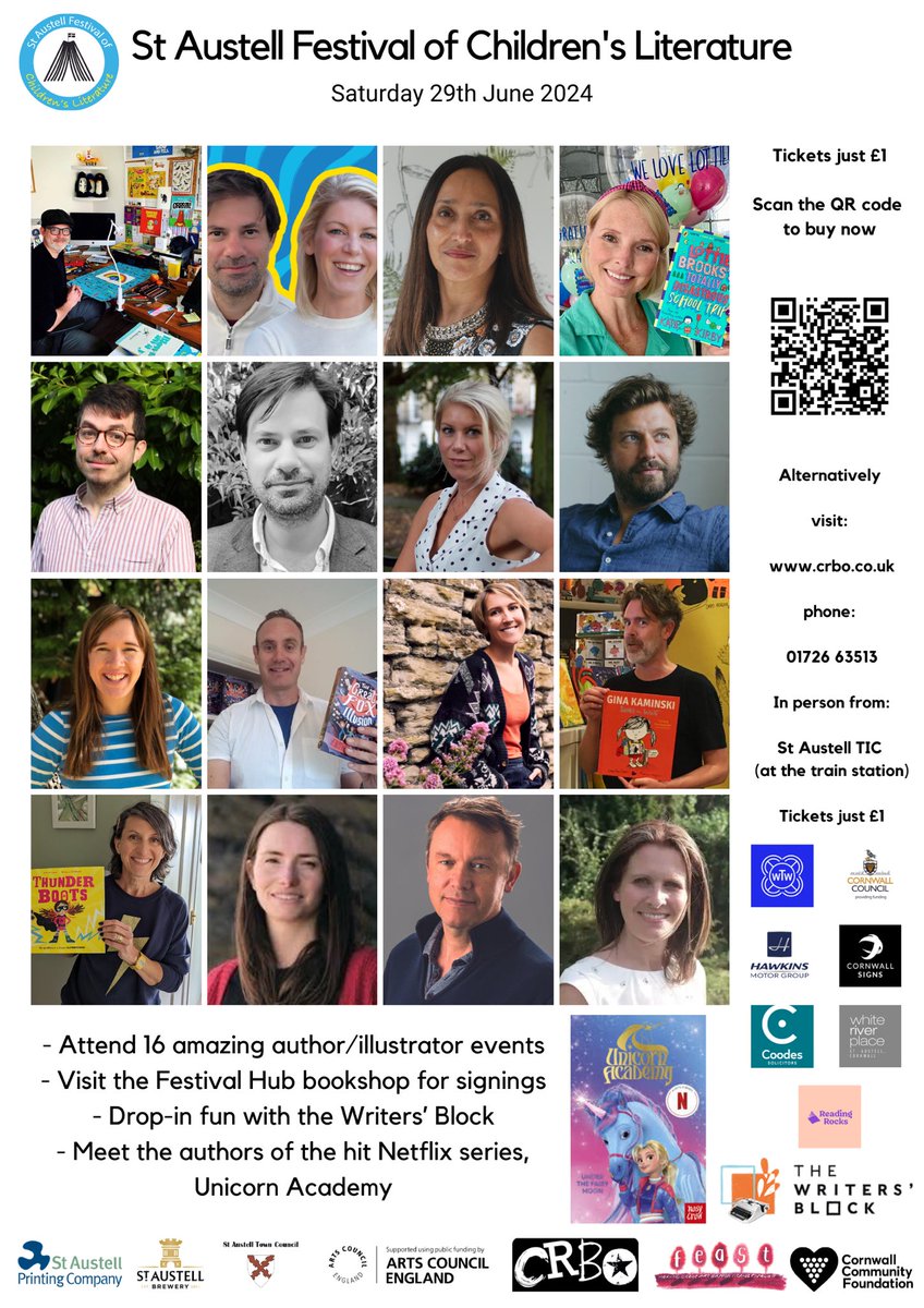 We are so excited for this! So many AMAZING authors, right on our doorstep! 🤩 Make sure you get your tickets, we would love to see all of our pupils and their families there! <a href="/StLiterature/">St Austell Festival of Children's Literature</a>