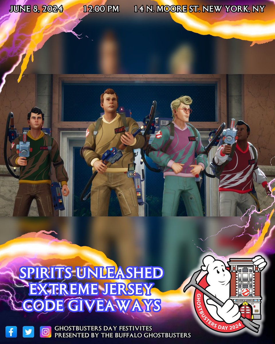 Get ready to take a Selfie with Samhain at Saturday's Ghostbusters Day event in NYC!

You can be entered to win an Extreme Jersey code for <a href="/GhostbustersSU/">Ghostbusters: Spirits Unleashed</a> 

Details here:
facebook.com/share/p/YzFrA3…

#GhostbustersDay2024 #Ghostbusters