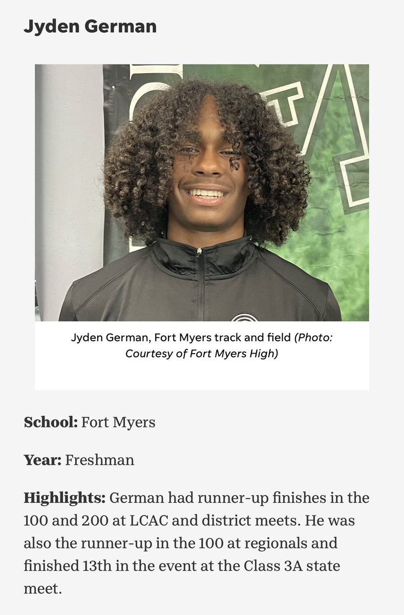 Jammi German (@germanjammi) on Twitter photo Congratulations <a href="/JydenGerman8/">Jyden “Jy” German</a> for making 1st Team Newspress All Area Track & Field as a Freshman! Keep your head down and keep chopping 🪵 Congratulations <a href="/JydenGerman8/">Jyden “Jy” German</a> for making 1st Team Newspress All Area Track & Field as a Freshman! Keep your head down and keep chopping 🪵